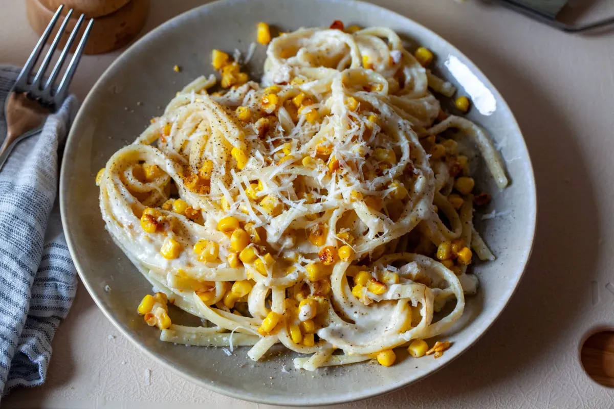 corn cacio e pepe
