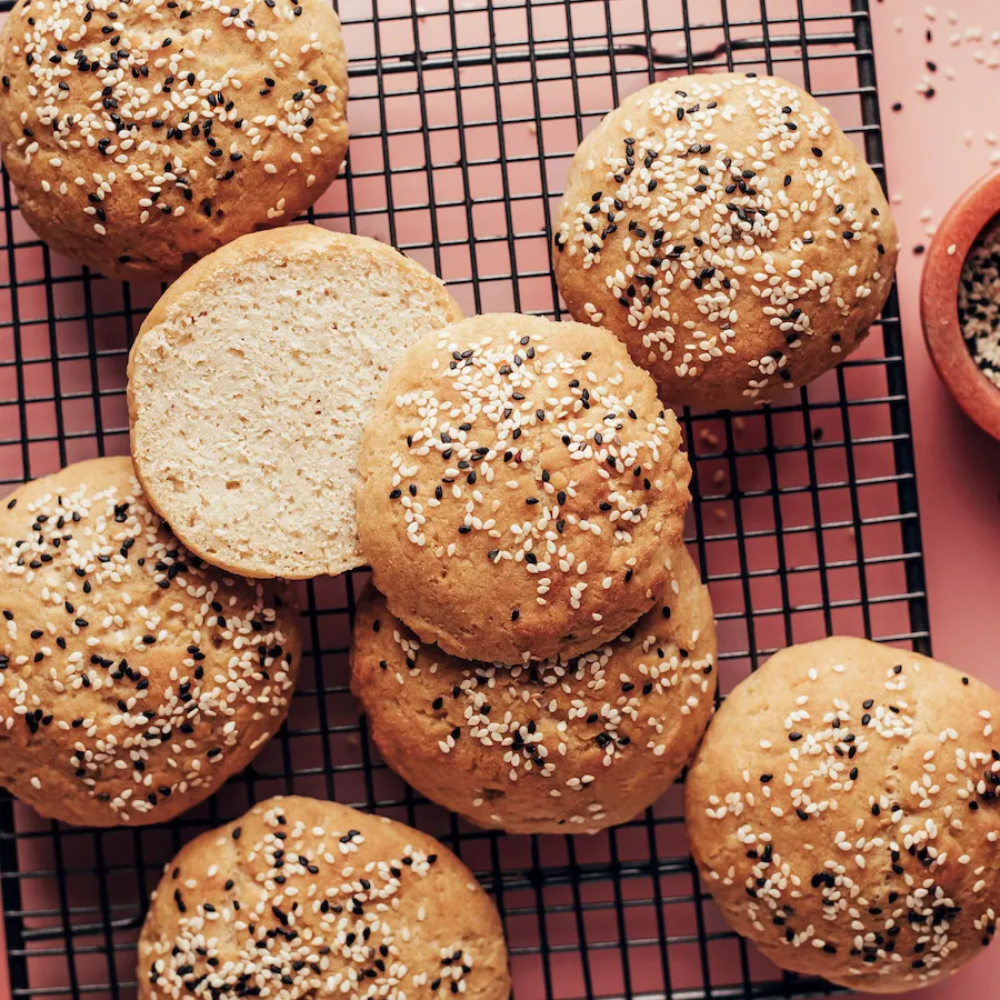 Gluten-Free Hamburger Buns (Vegan)