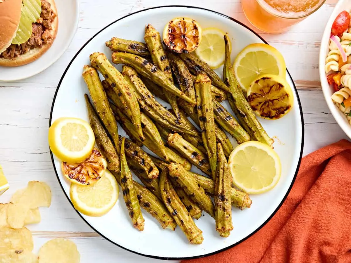 Grilled Okra