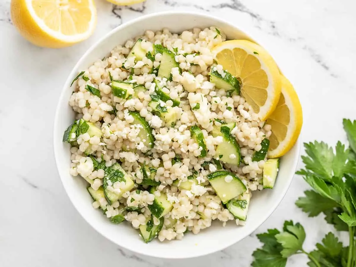 Lemony Cucumber Couscous Salad