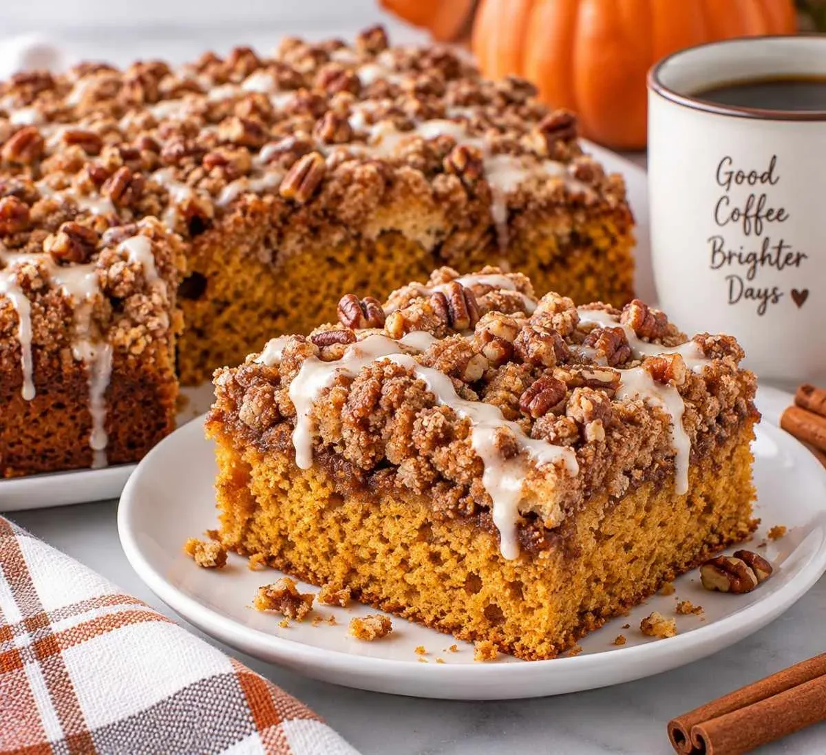 Pumpkin Coffee Cake – Moist and Delicious