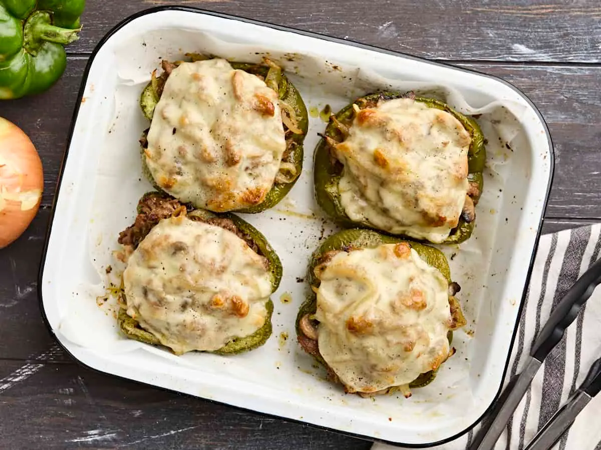 Philly Cheesesteak Stuffed Peppers