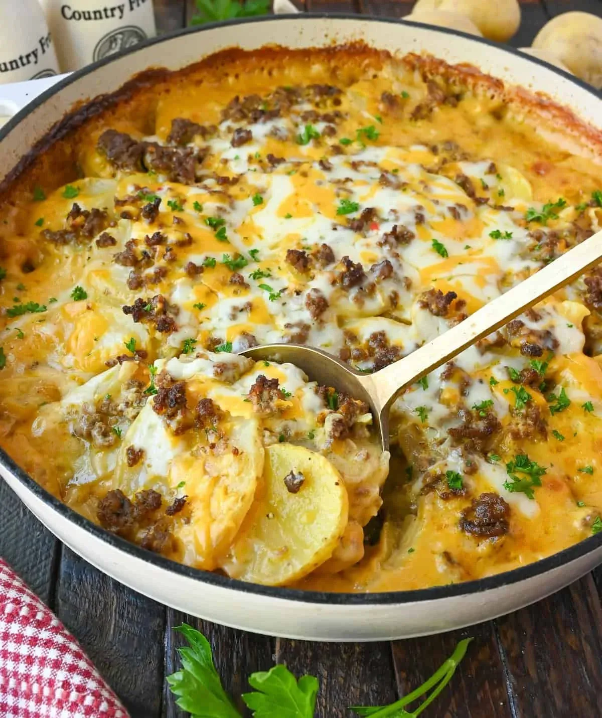 Cheesy Hamburger Potato Casserole