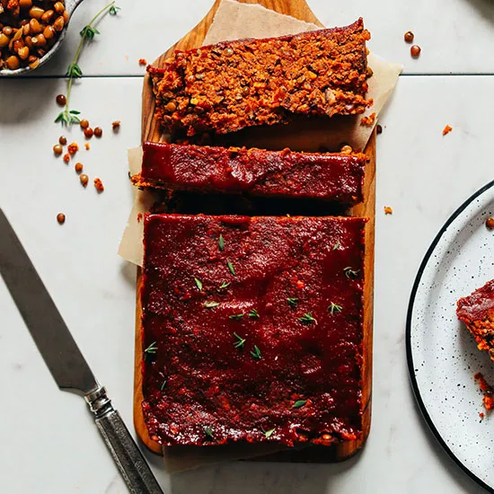 Vegan Lentil Nut “Meat” Loaf