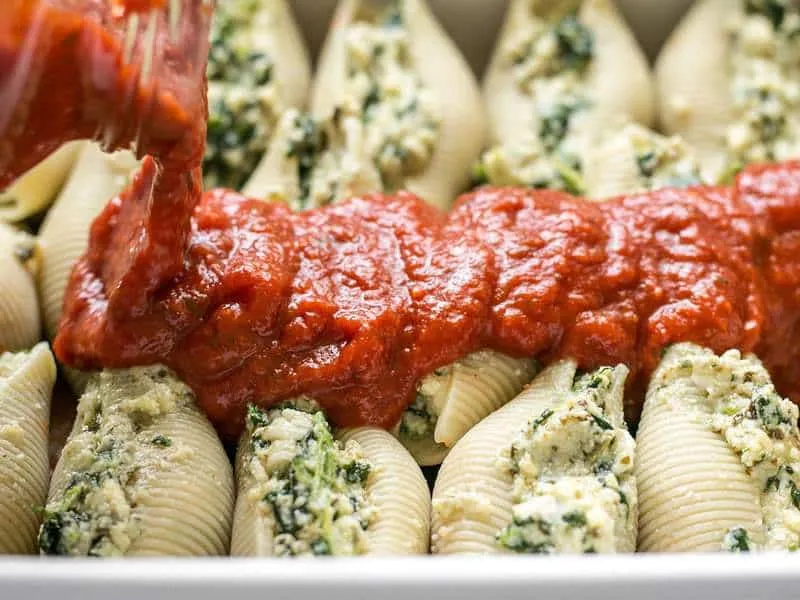 Pesto Stuffed Shells