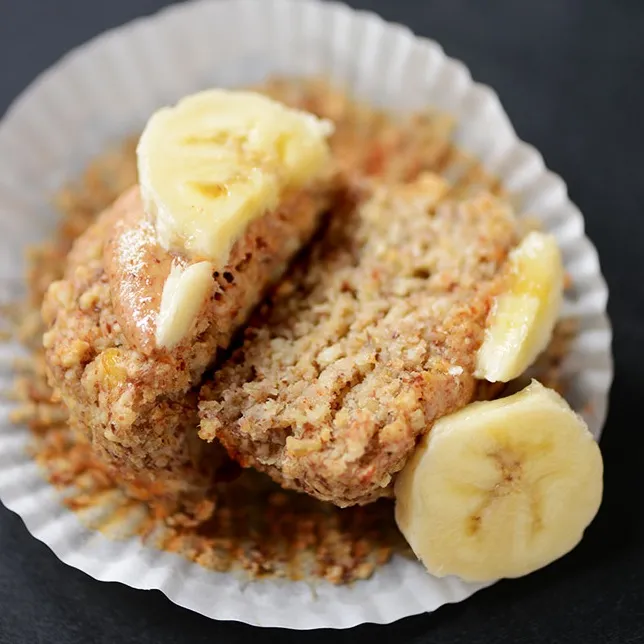 Banana Almond Meal Muffins (Gluten-Free + Vegan)