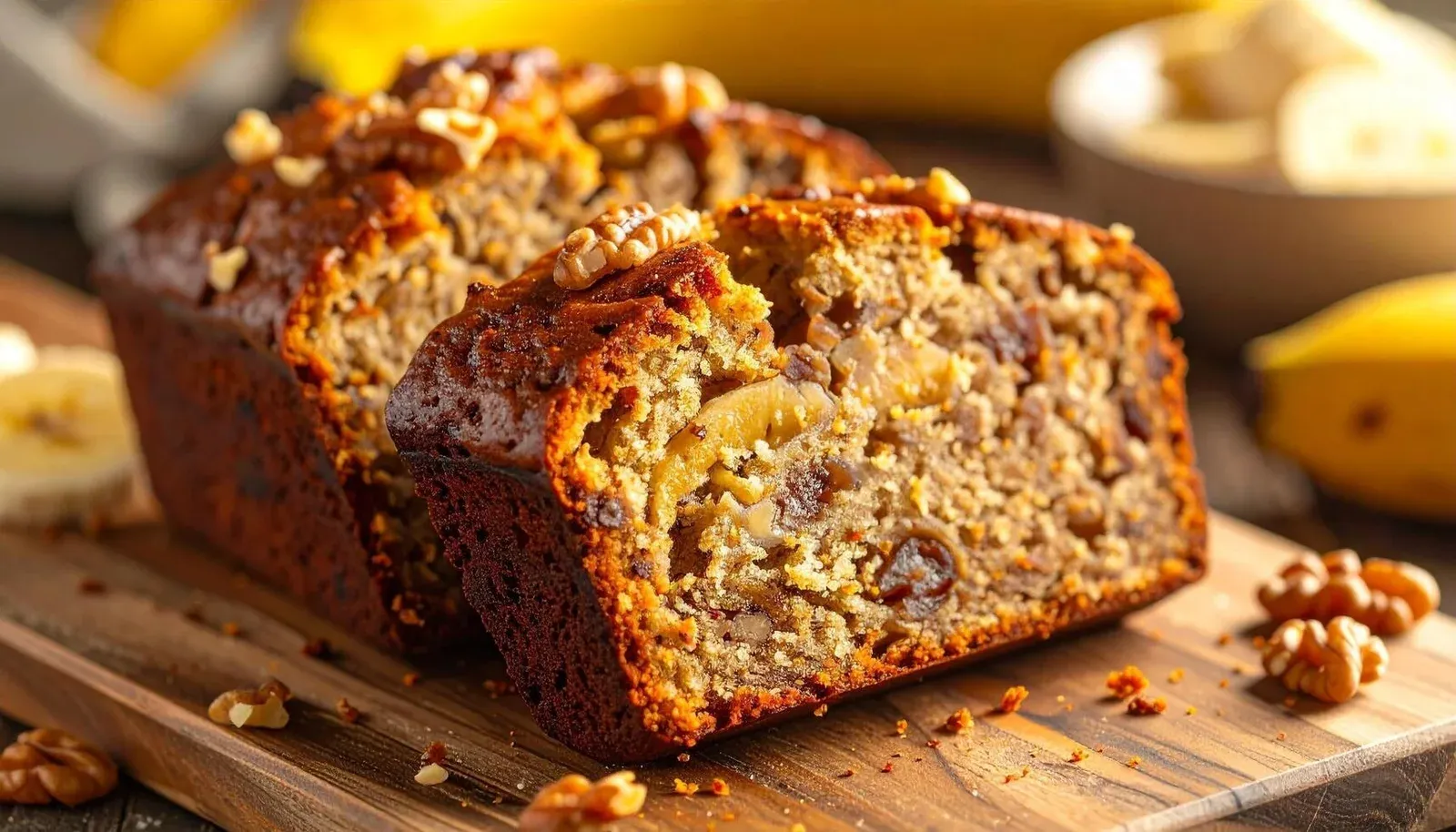 Best Homemade Walnut Banana Bread