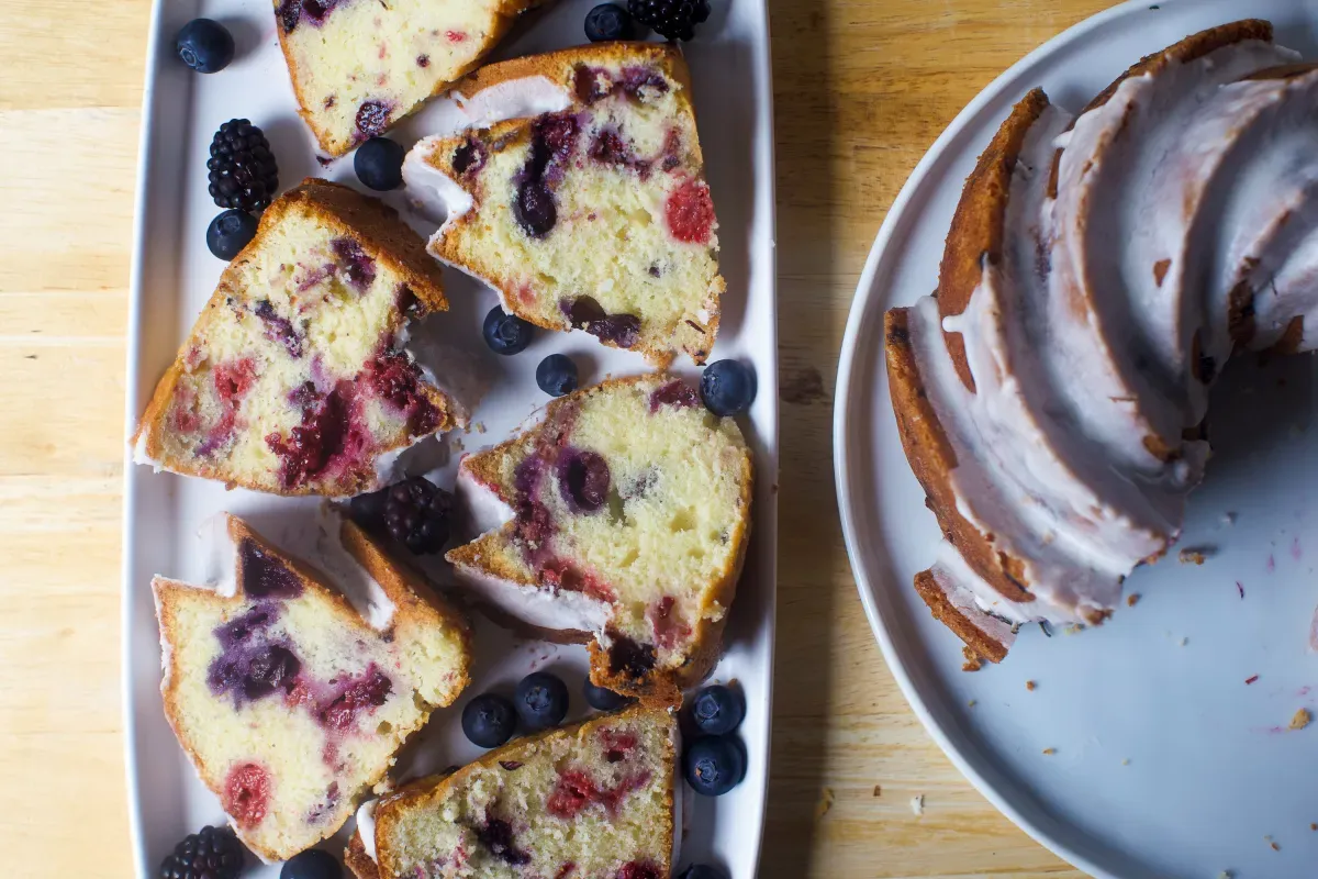 triple berry summer buttermilk bundt