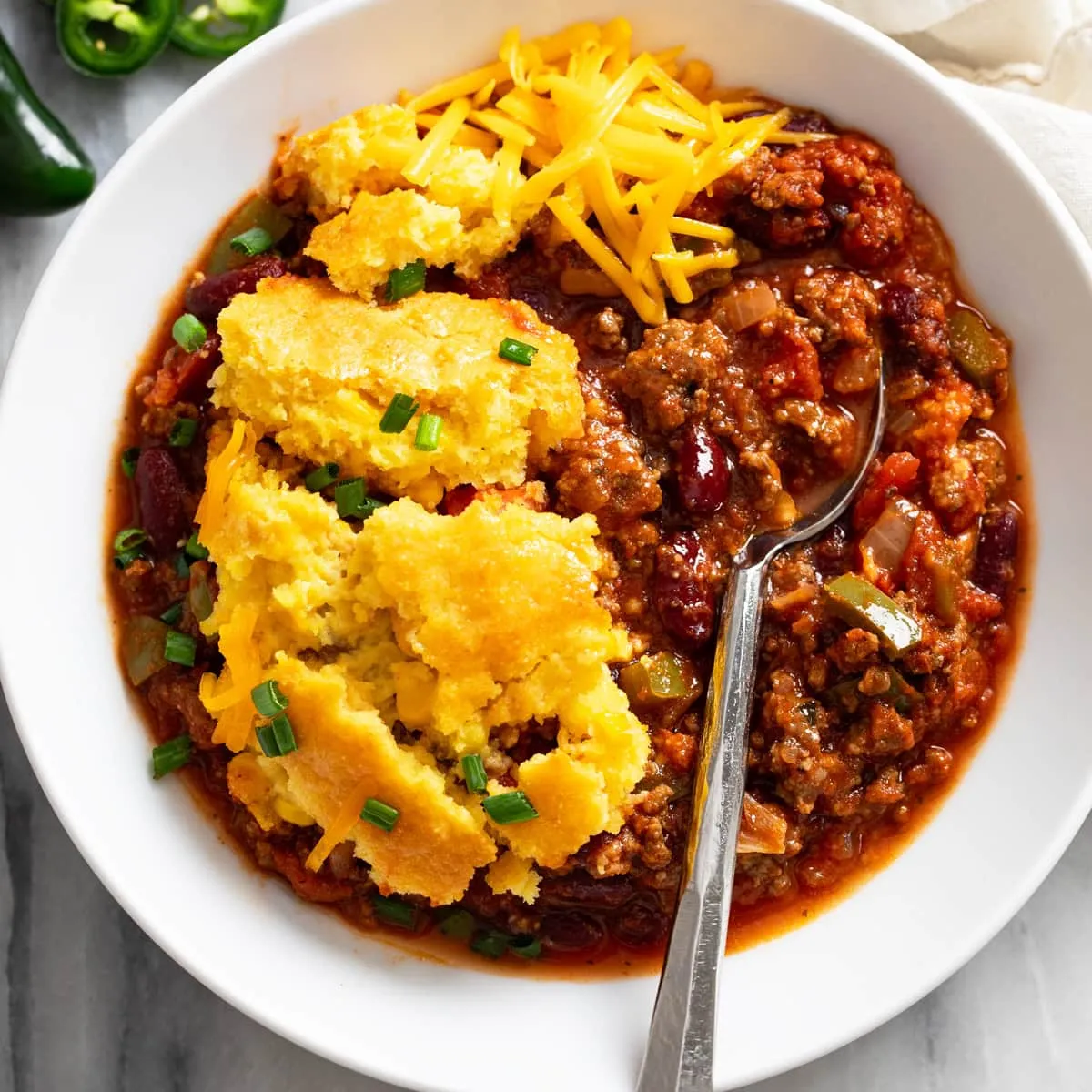 Chili Cornbread Casserole