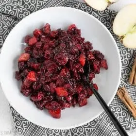 Roasted Apple Cranberry Relish