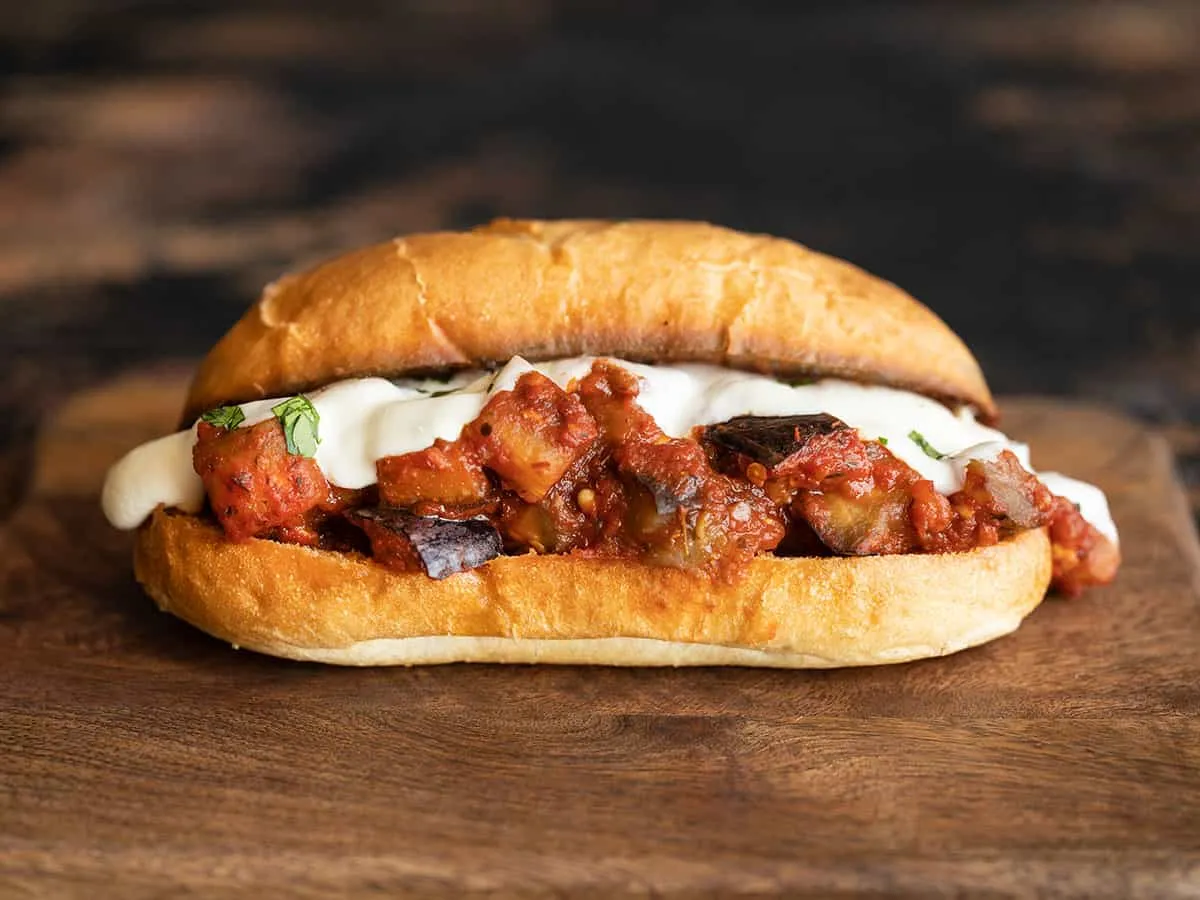 Eggplant Mozzarella Sandwiches