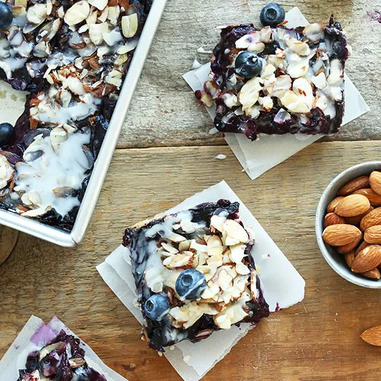 Almond Lemon Blueberry Pie Bars