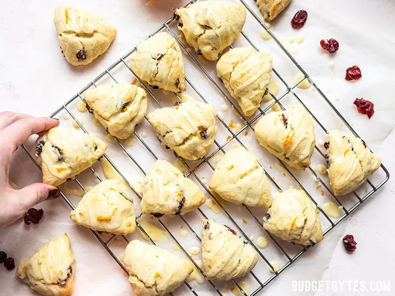Cranberry Orange Cream Scones