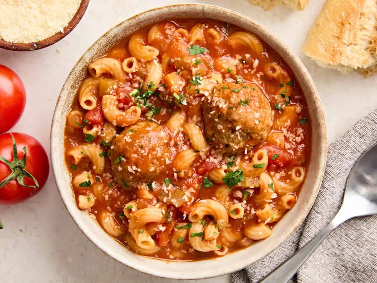 Hearty Meatball Soup