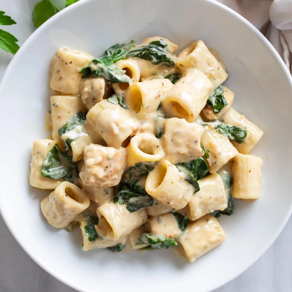 Chicken Spinach Pasta