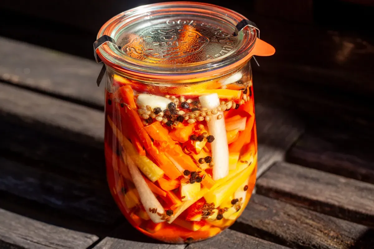 pickled carrot sticks