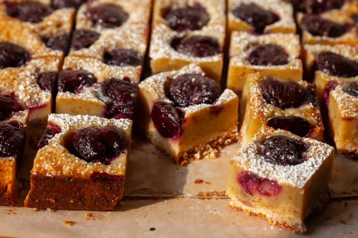cherry brown butter bars