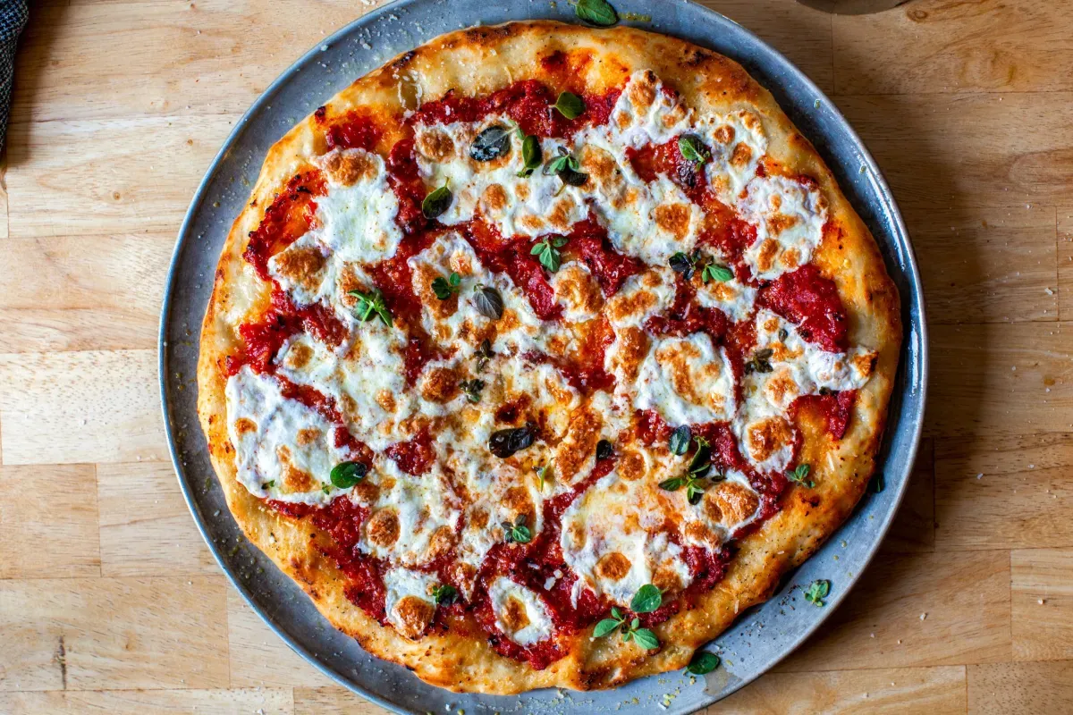 really simple homemade pizza