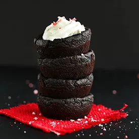 Vegan Peppermint Black Bean Brownies