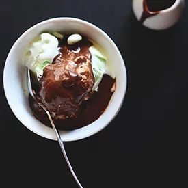 Vegan Kahlua Hot Fudge