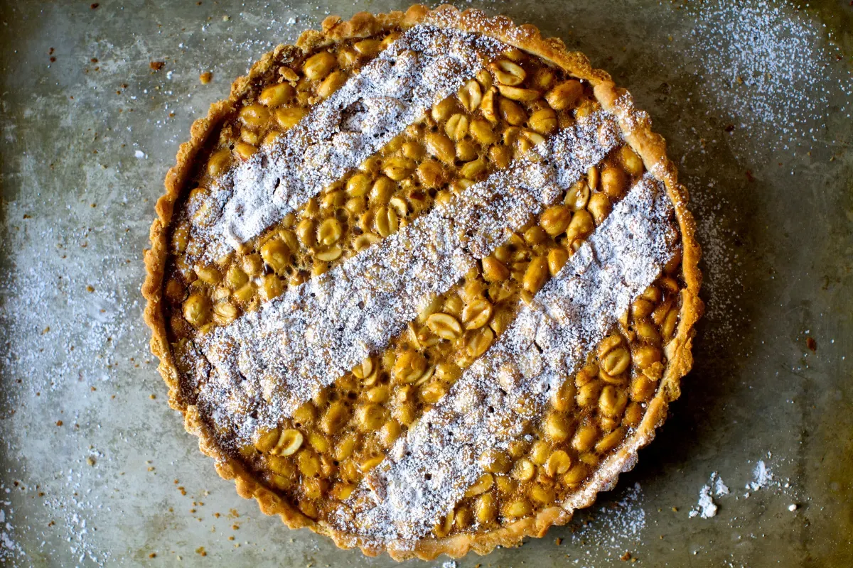 salted peanut tart