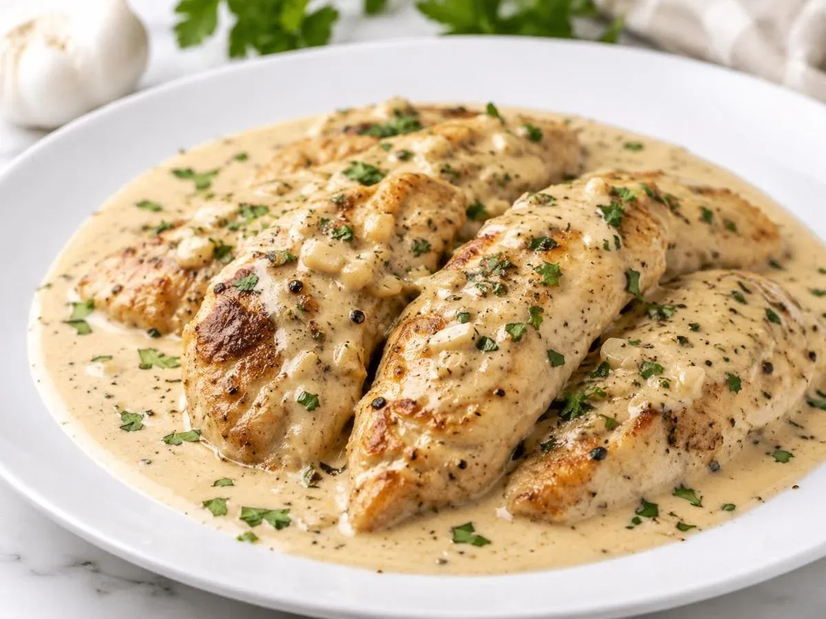 Easy Creamy Garlic Chicken