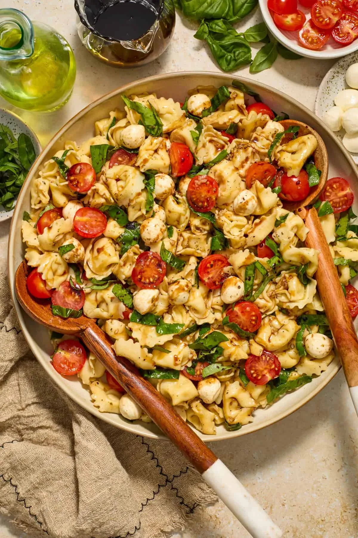 Tortellini Caprese Salad