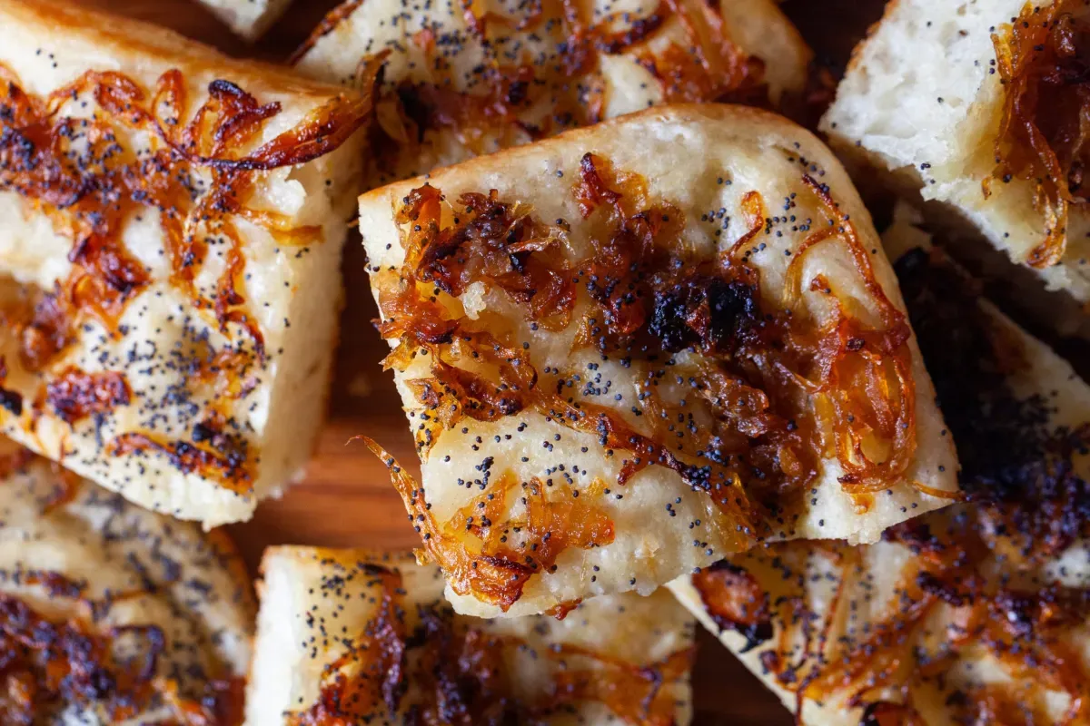 focaccia onion board
