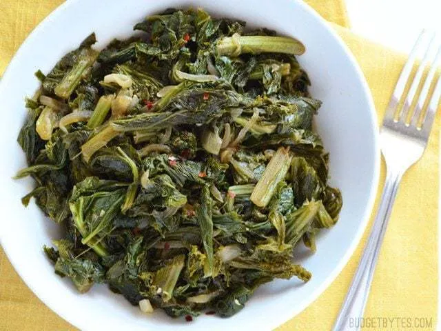 Vegetarian Mustard Greens
