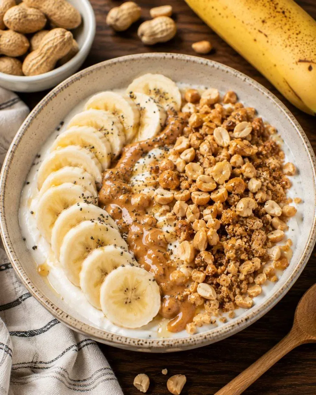 Easy Banana Peanut Crunch Bowl – Crunchy and Delicious