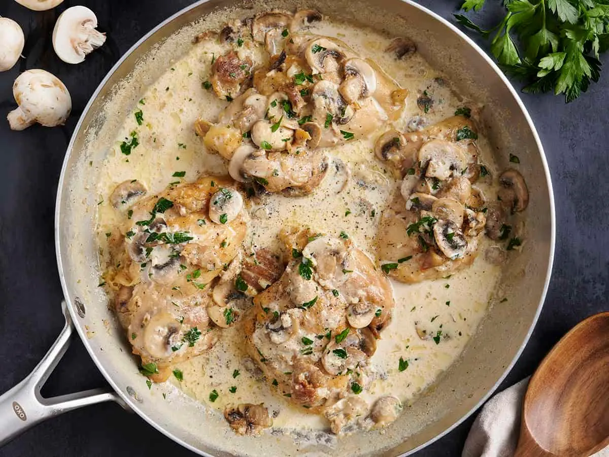 Creamy Garlic Mushroom Chicken