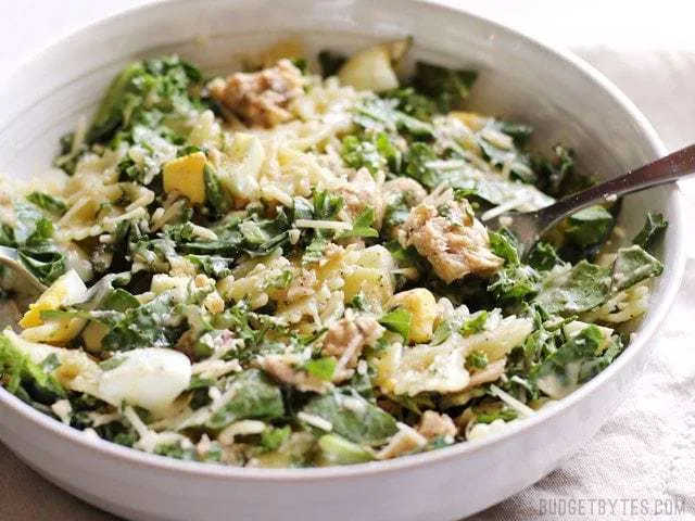 Kale & Salmon Caesar Salad