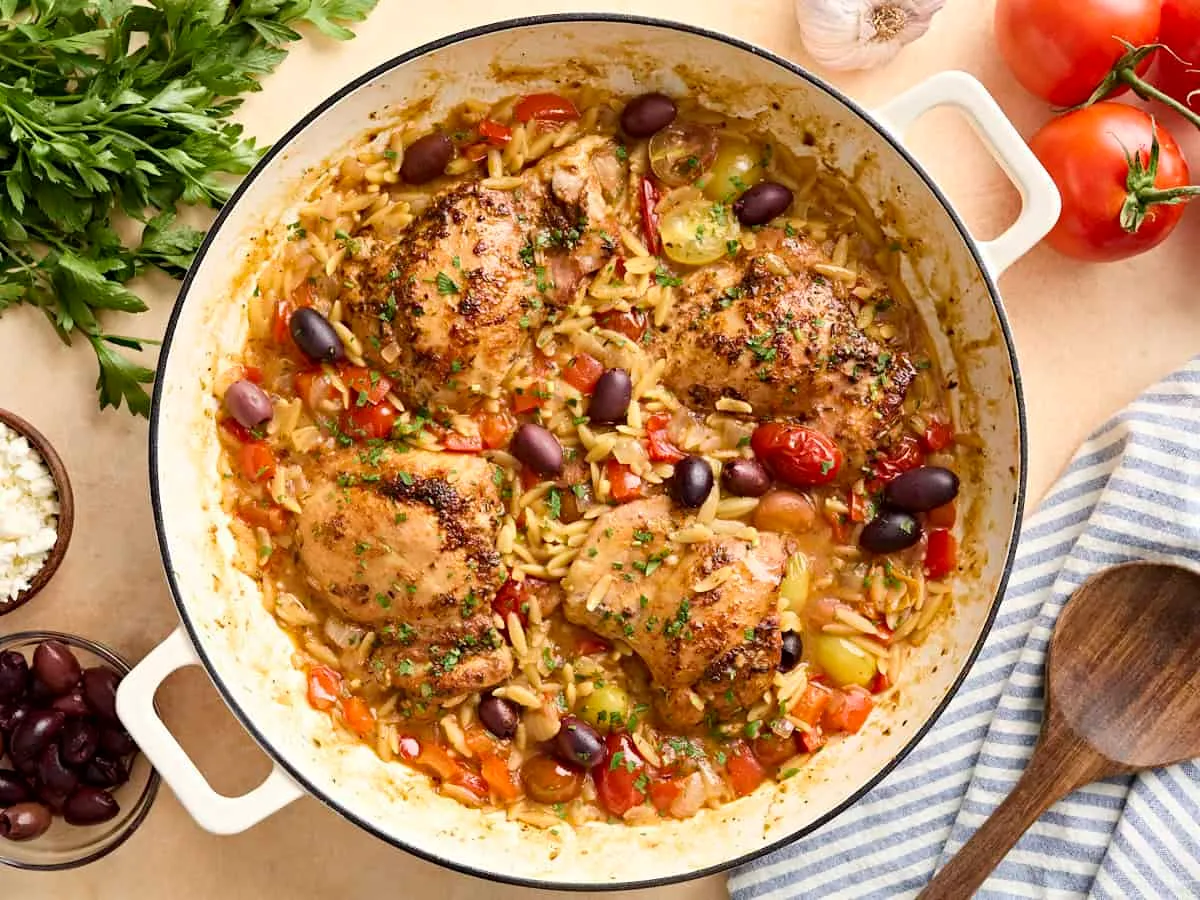 Greek Chicken and Orzo Recipe