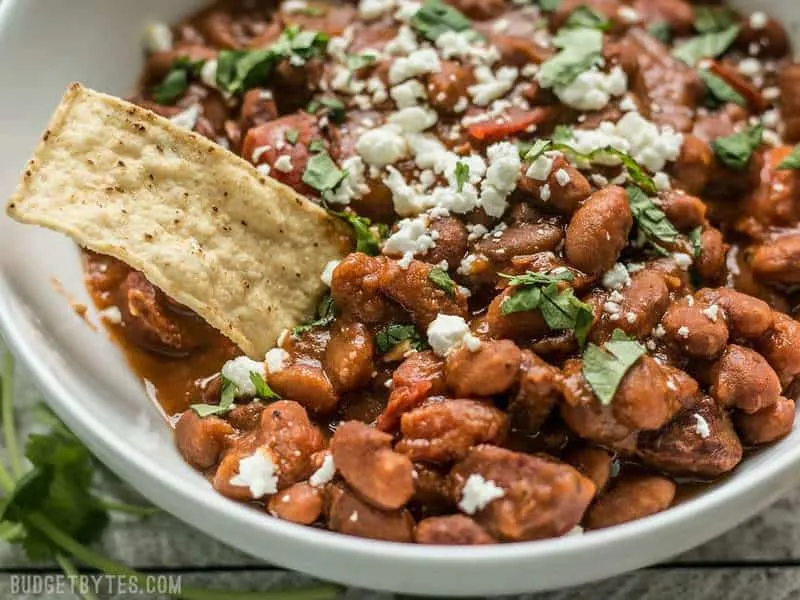 Instant Pot Pinto Beans with Chorizo