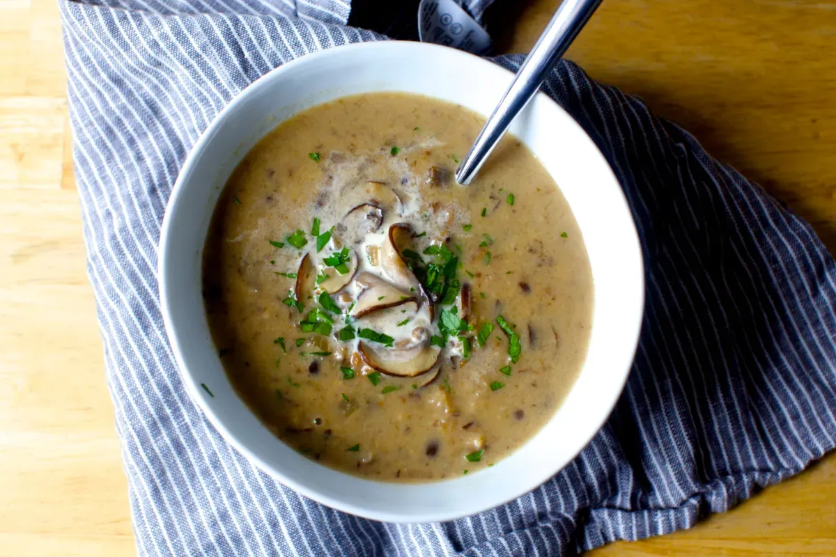 balthazar’s cream of mushroom soup