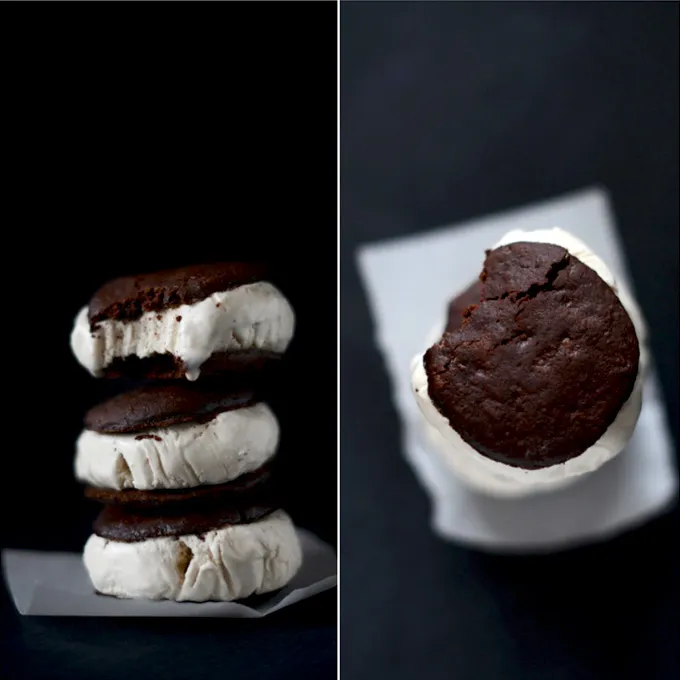 Vegan Chocolate Coffee Ice Cream Sandwiches