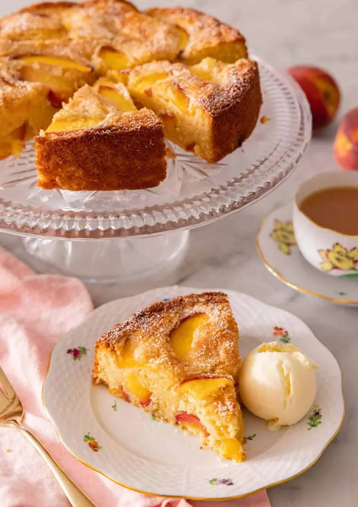 Easy Summer Peach Cake – Soft and Delicious