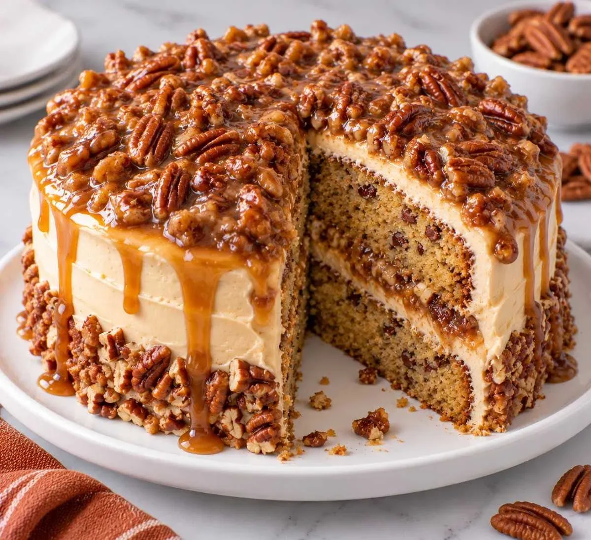 Pecan Praline Cake