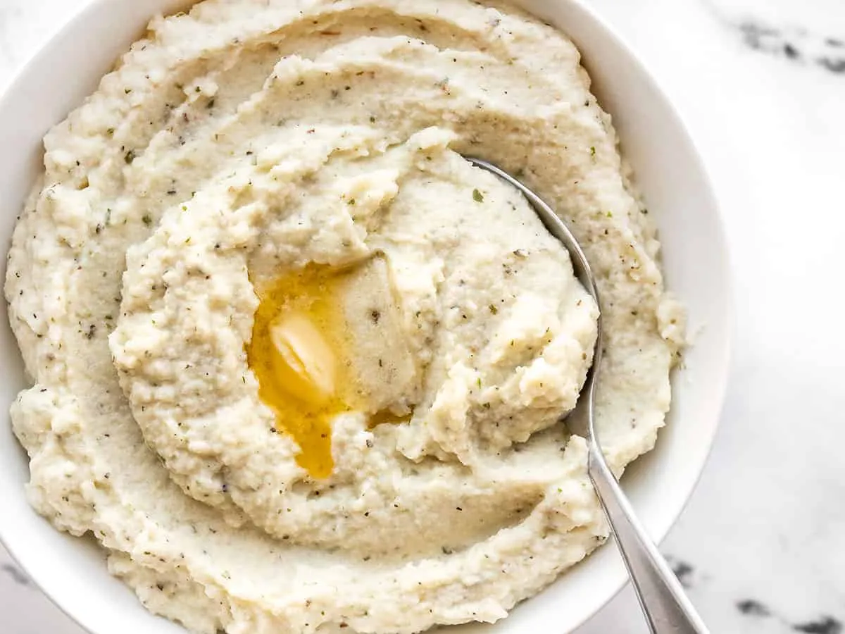 Garlic Herb mashed Cauliflower