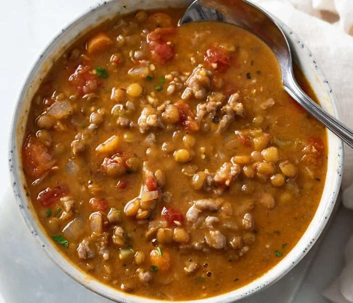 Lentil Sausage Soup
