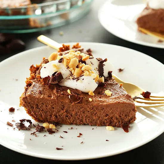 Chocolate Peanut Butter Mousse Pie