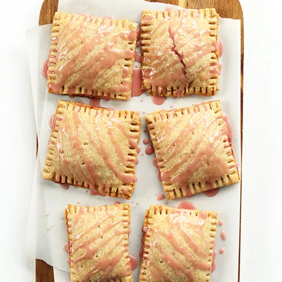 Vegan Strawberry Rhubarb Pop-Tarts