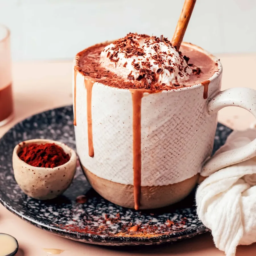 Tahini Hot Chocolate (Super Dreamy, Protein-Rich!)