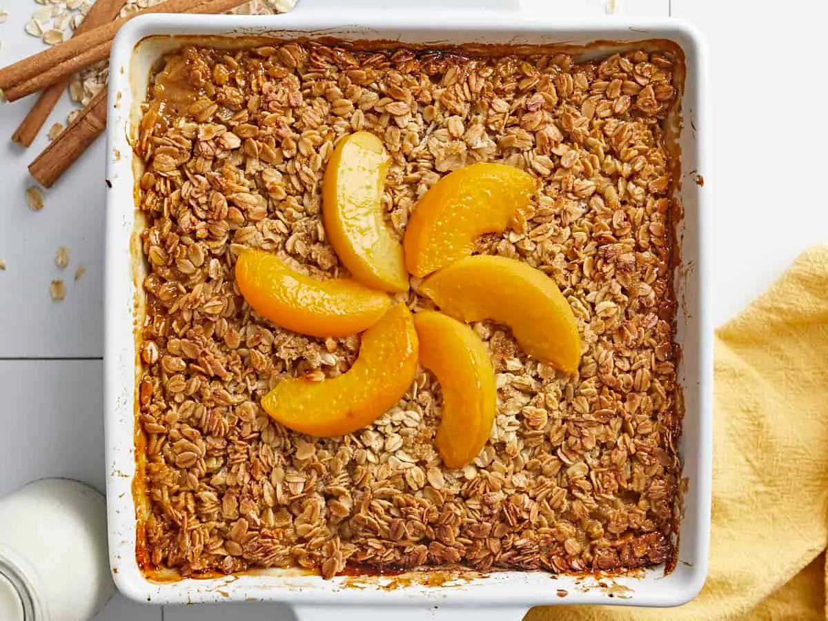 Peach Baked Oatmeal