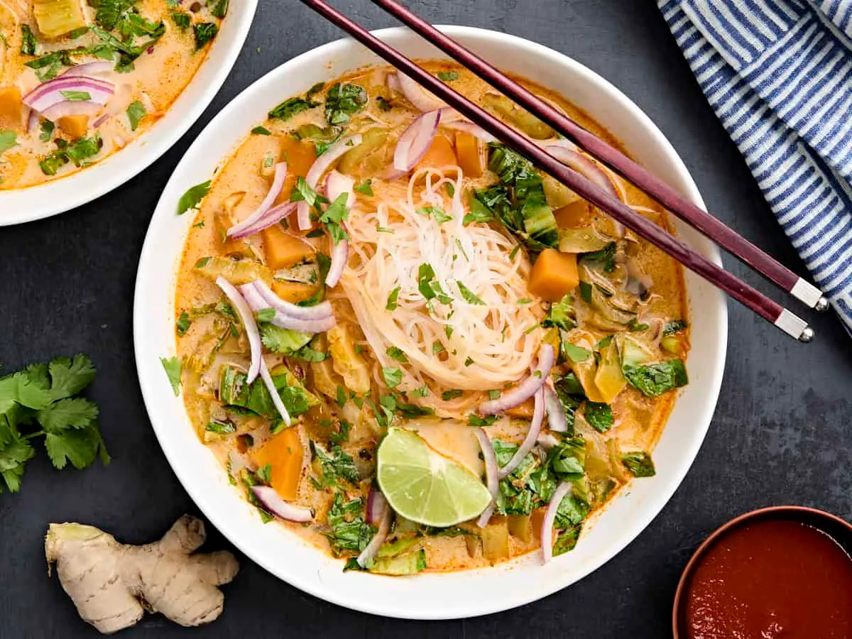 Thai Red Curry Vegetable Soup