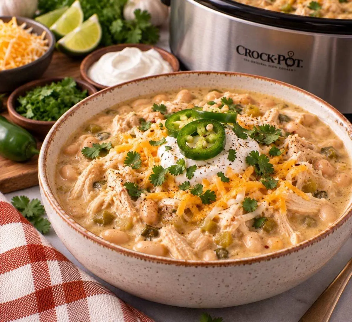 Slow Cooker White Chicken Chili – Cozy and Delicious