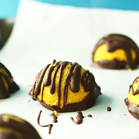 Dark Chocolate Golden Milk Macaroons