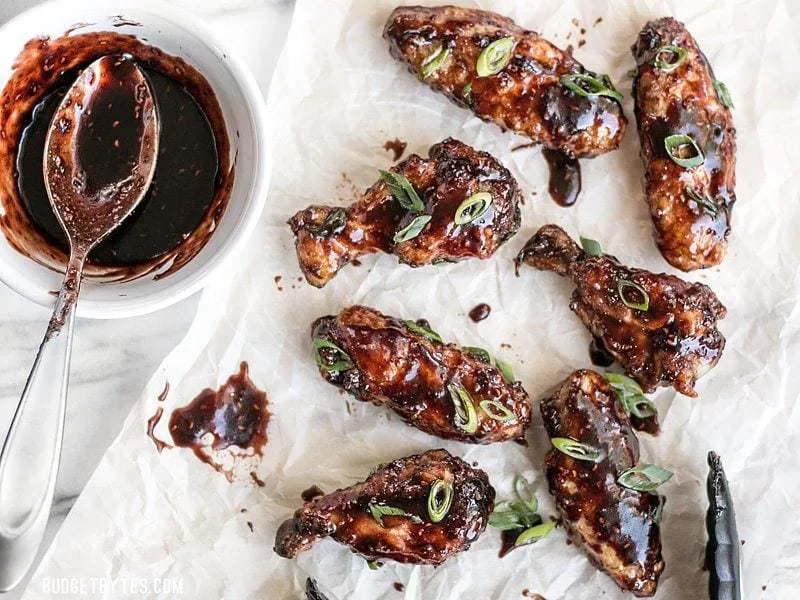 Raspberry Balsamic Baked Chicken Wings
