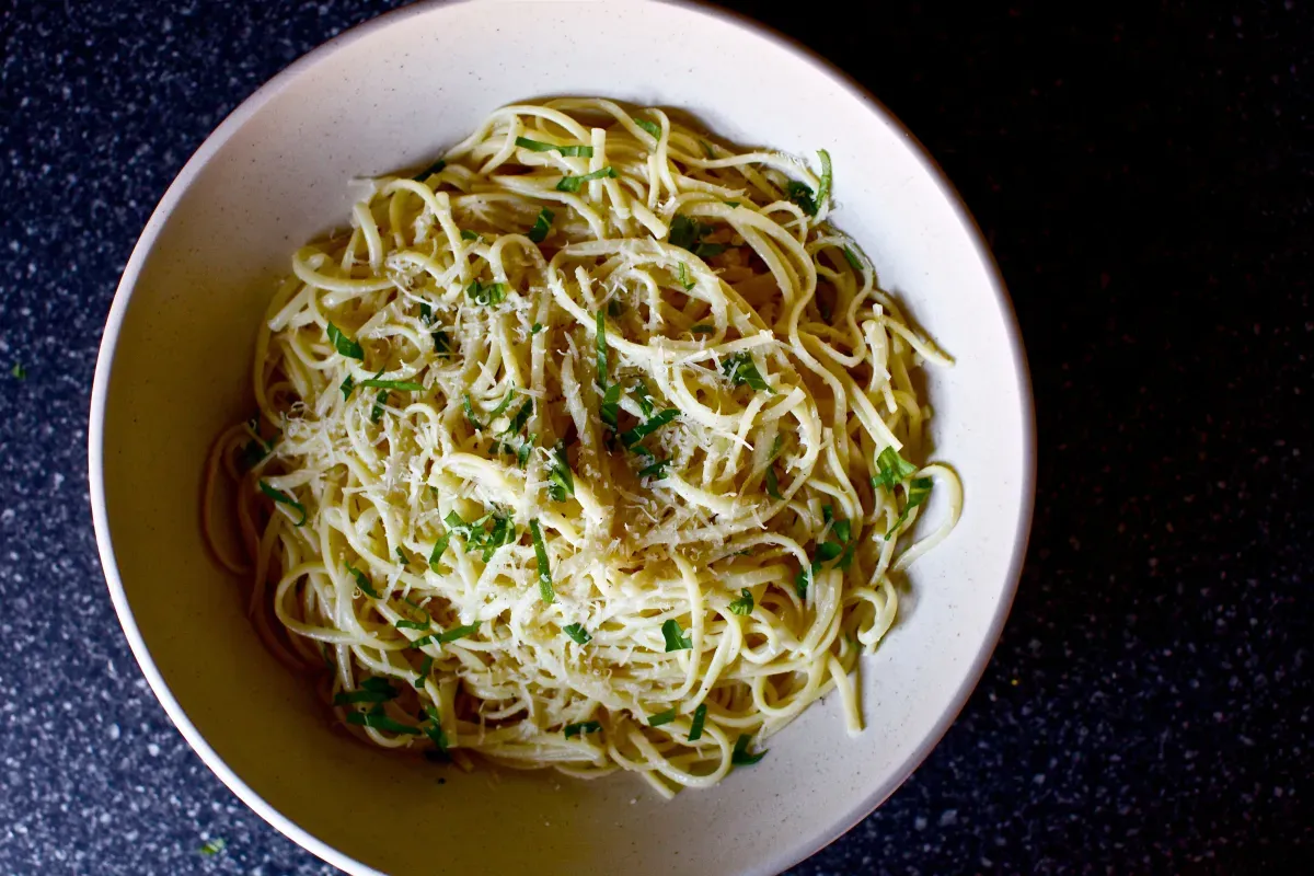spaghetti with lemon and olive oil