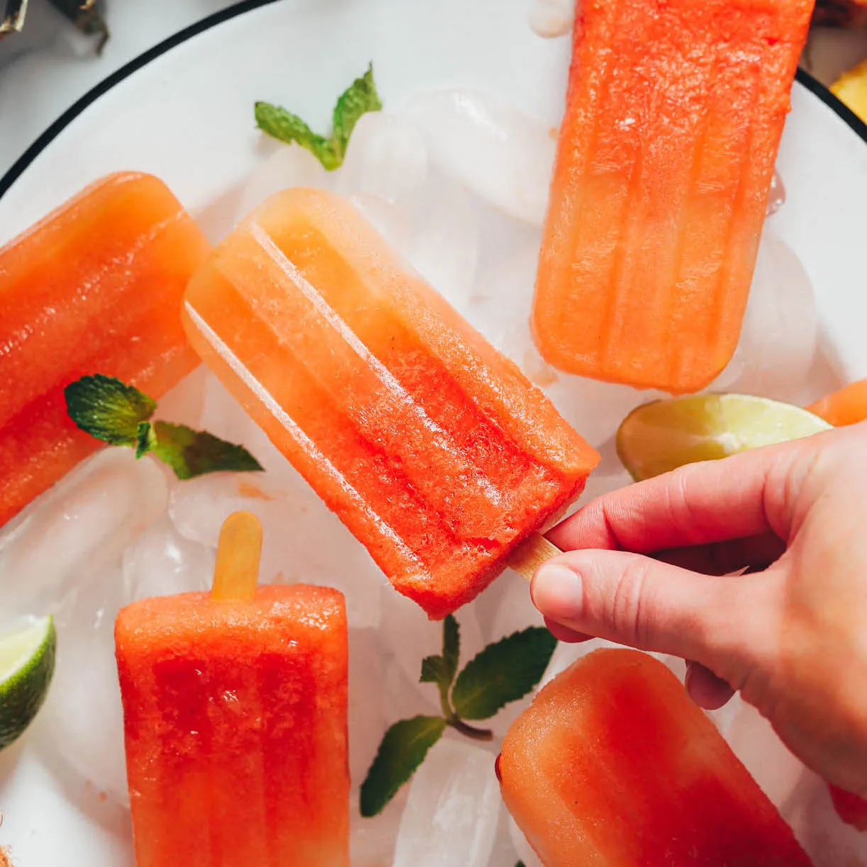 Tropical Fruit Popsicles (No Added Sugar)